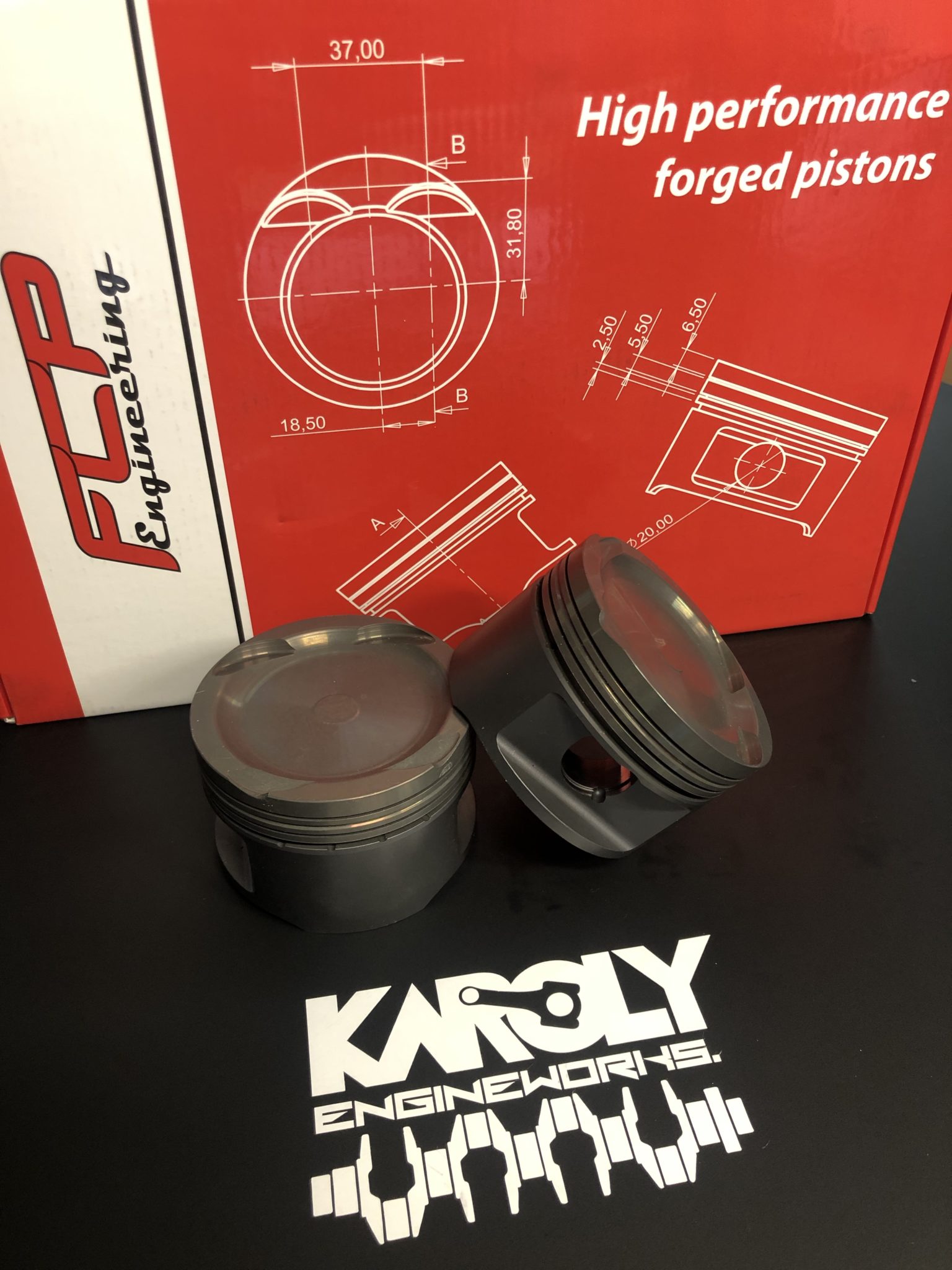 FCP Schmiedekolben VW 16V ABF 83,00 mm (8,81) Karoly Engineworks